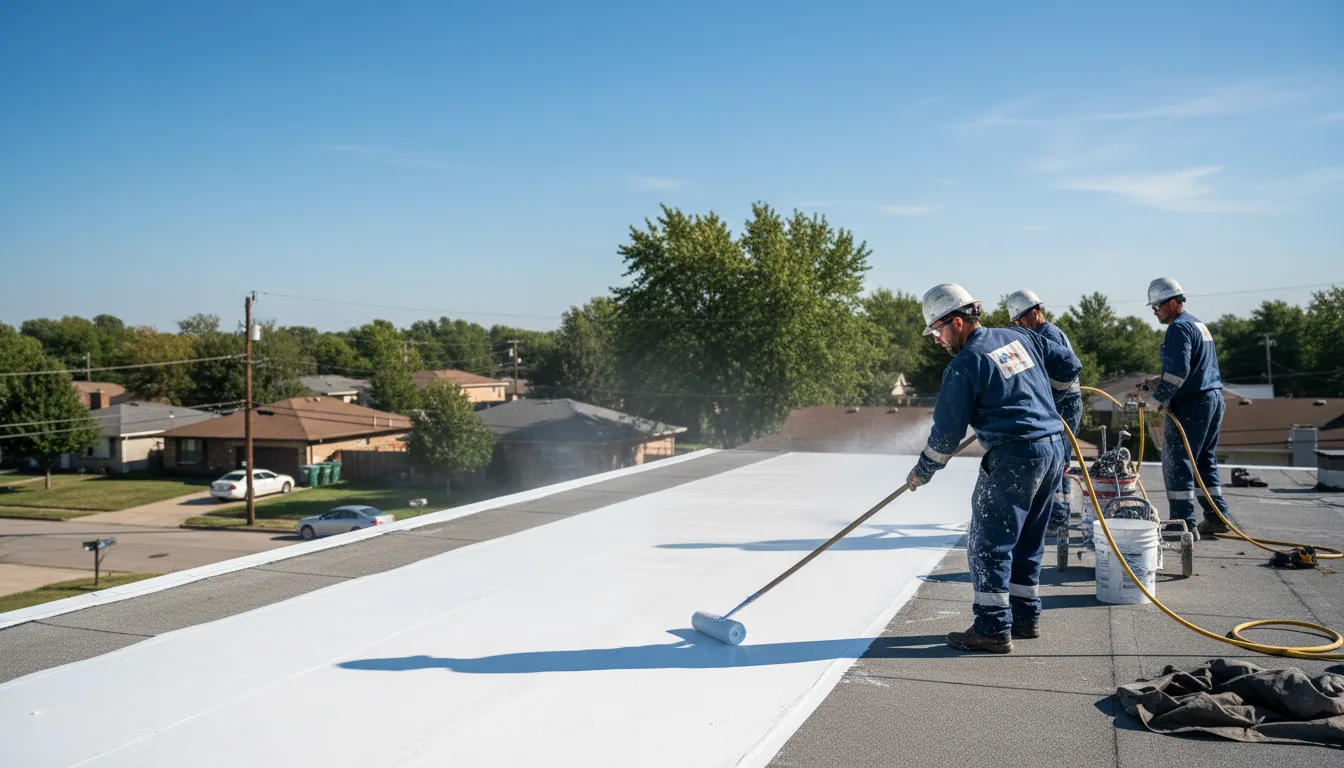 Commercial roof coating in Meraux, LA near me